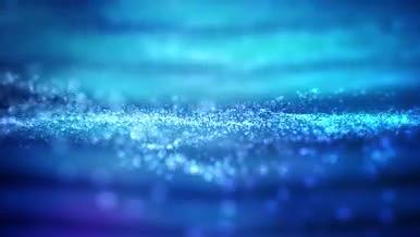 唯美蓝色动态粒子漂浮PPT背景视频素材视频的预览图